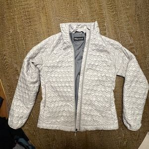 Womens Marmot Puffer Medium Silver EXCELLENT Condition